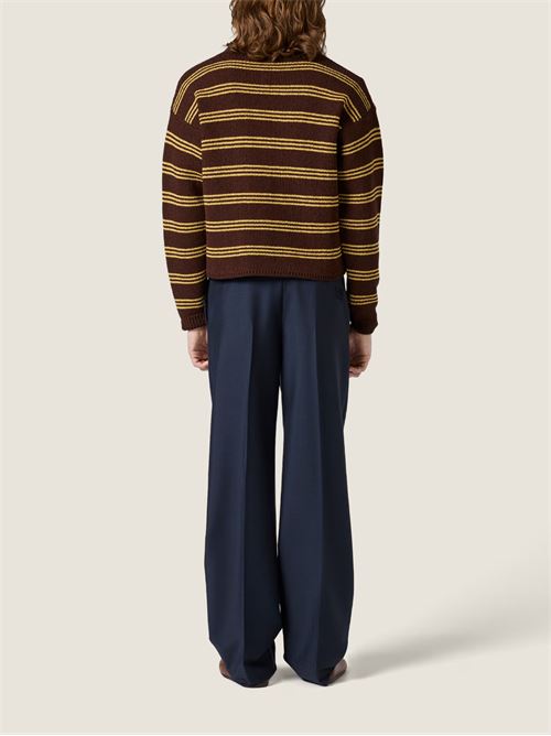Cardigan a righe MIU MIU | MMF8996300F0324